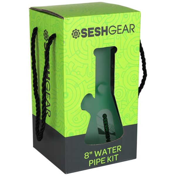 SeshGear Glass Beaker Water Pipe Smokers' Kit | 8" | 14mm F - Image 10