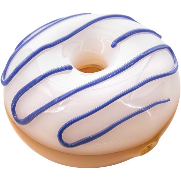 LA Pipes "Frosted Donut" Glass Pipe - Image 4