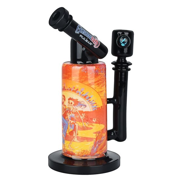 Grateful Dead x Pulsar Inside Print Water Pipe - 8.5" / 14mm F / Sunset Dance - Image 2