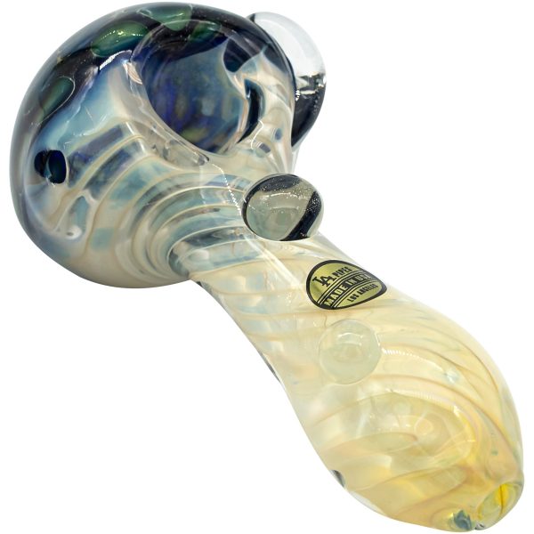 LA Pipes "The Hive" Honeycomb Color Changing Glass Pipe - Image 2