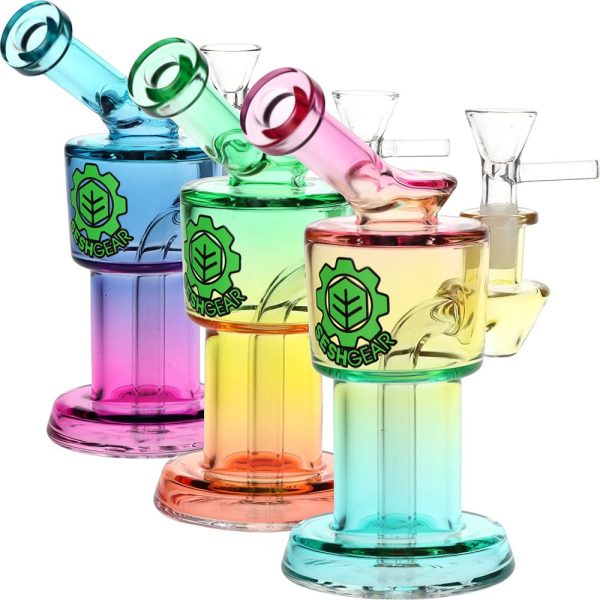 SeshGear Roboto Ombre Glass Water Pipe | 5.25" | 10mm F - Image 2