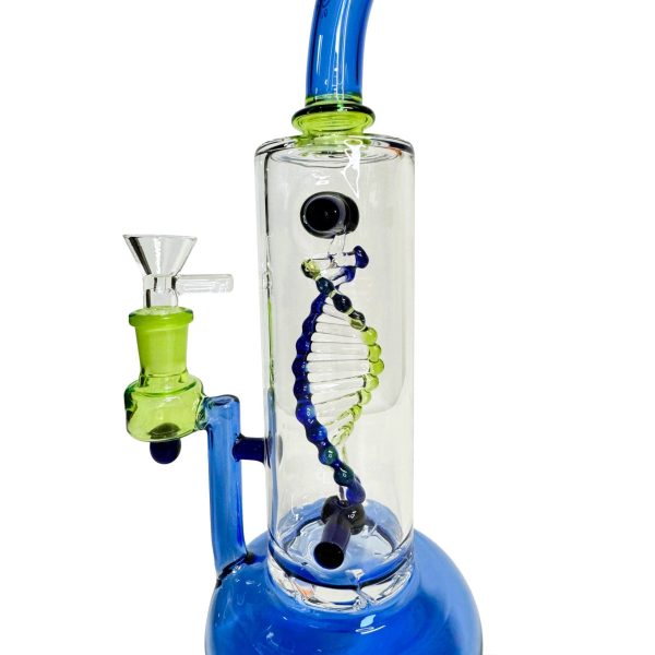 Daze Glass - 2nd Gen Spinning DNA & Turbine Perc Glass Water Pipe - Image 10