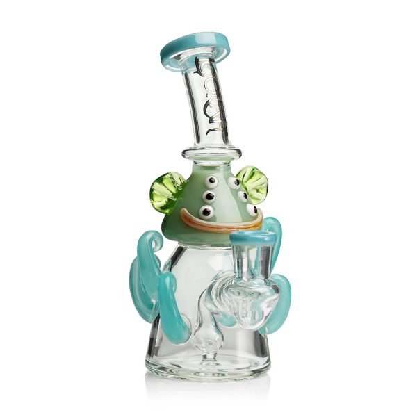 Lookah Glass 10" Mini Cute Six Eyes Clown Water Pipe - Image 9