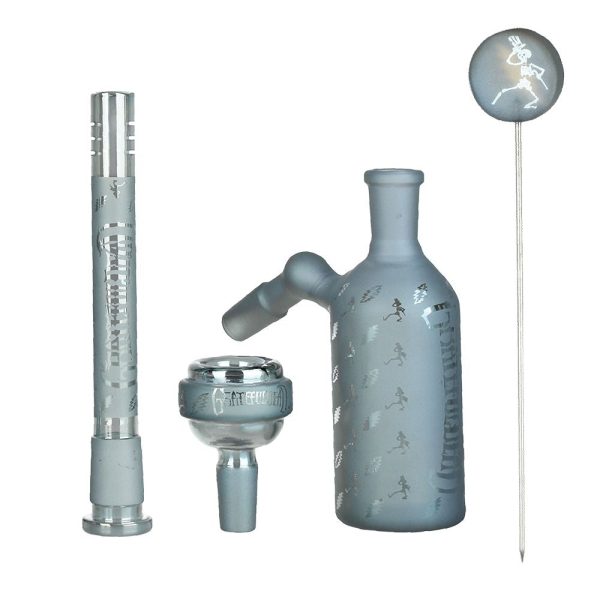 Grateful Dead x Pulsar Bolts And Skellies Glass Beaker Water Pipe Set | 13.75" | 14mm F - Image 7