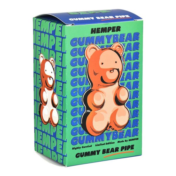 Hemper Gummy Bear Glass Hand Pipe - 3.5" - Image 5