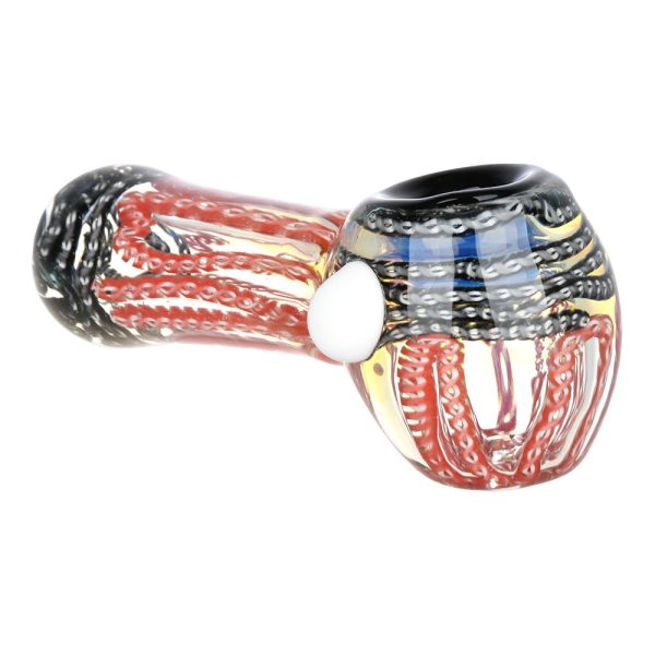 Simply Squiggled Glass Spoon Pipe - 4.25" / Colors Vary - Image 3