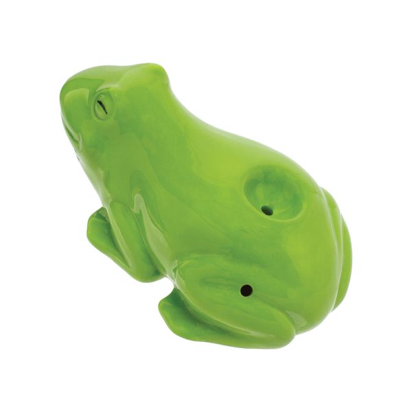 Wacky Bowlz Frog Ceramic Hand Pipe | 3.5" - Image 2