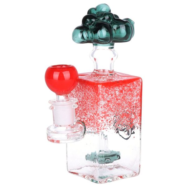 Pulsar Cloudy Sprinkles Glass Water Pipe - 6.75" / 14mm F / Colors Vary - Image 3