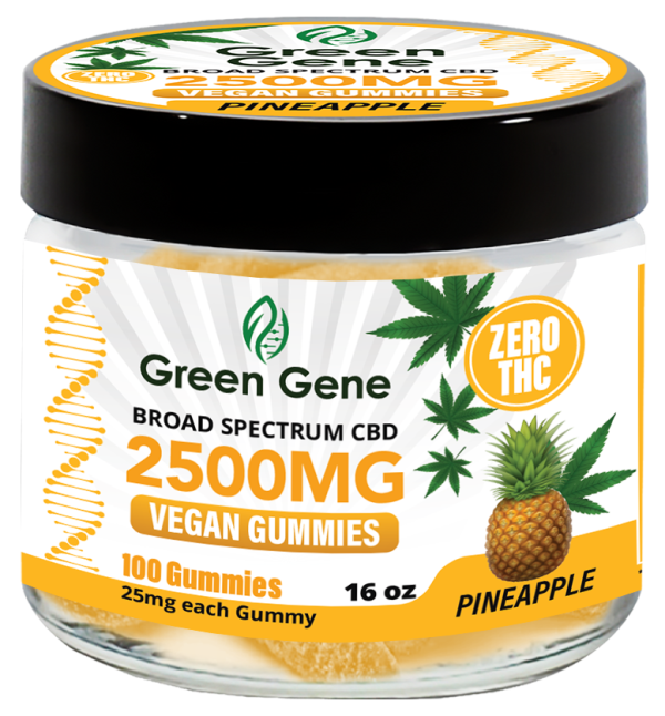 Green Genie CBD Vegan Pectin Infused Gummies w/ B12 Vitamins (625MG - 2500MG) - Image 15