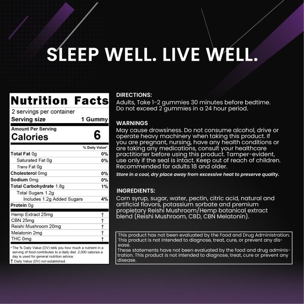 CBD Sleep Gummies with Reshi and CBN - FlexCBD - Image 4