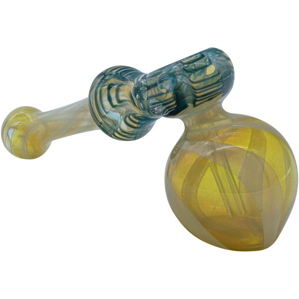 LA Pipes "Raked Hammer" Fumed Hammer Bubbler Pipe (Various Colors) - Image 7