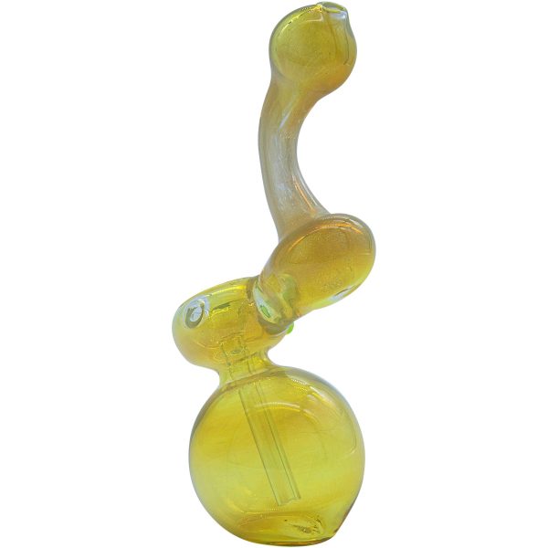 LA Pipes "Silver Sherlock" Fumed Sherlock Bubbler Pipe (Various Colors) - Image 4