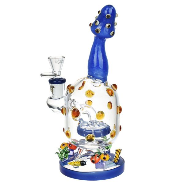 Lookah Glass Spotted Mushroom Water Pipe - 9" / 14mm F - Image 2
