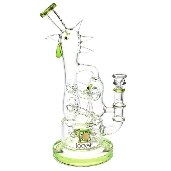 Lookah Glass Chicken Recycler Water Pipe | 12.25" | 14mm F - Image 4