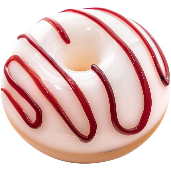 LA Pipes "Frosted Donut" Glass Pipe - Image 5