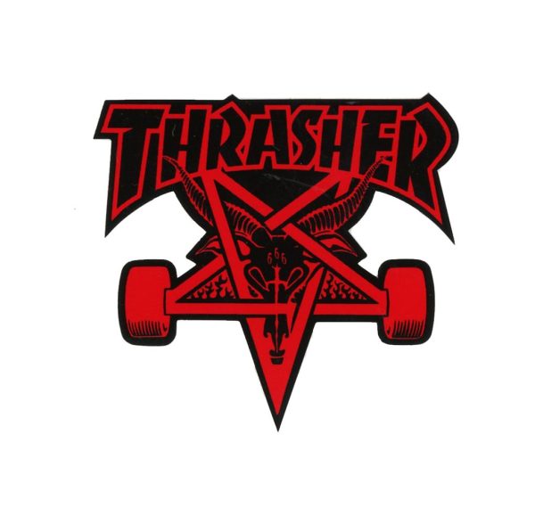 Thrasher Pentagram Skate Wheels Sticker | 4.5"x4.25" - Image 4