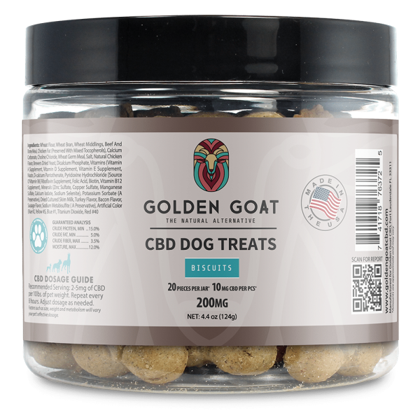 CBD Dog Treats 200MG for Relaxation and Stress by Golden Goat - Image 2