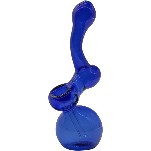 LA Pipes "Sherbub" Glass Sherlock Bubbler Pipe (Various Colors) - Image 3