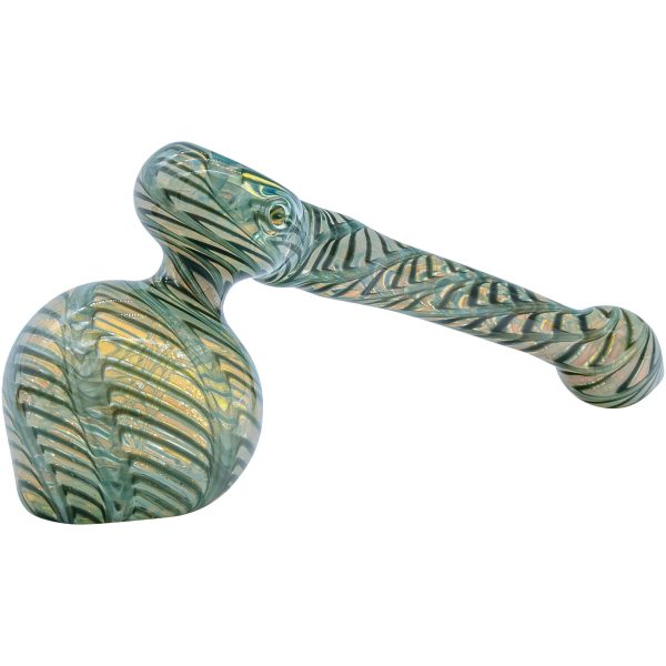 LA Pipes Full Rake Fumed Hammer Bubbler Pipe 6" - Image 3