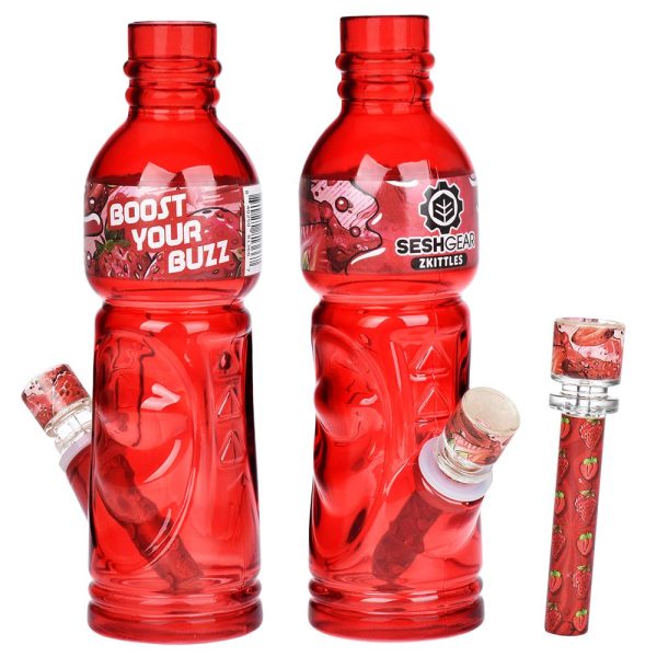 SeshGear Terpade Beverage Bottle Glass Water Pipe | 9.5" - Image 5