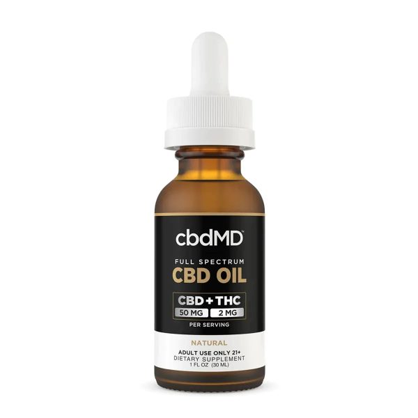 cbdMD Full Spectrum CBD Oil Tinctures - Natural - Image 4