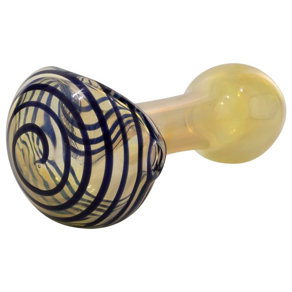 LA Pipes Spiral-Head Color Changing Glass Spoon Pipe - Image 8