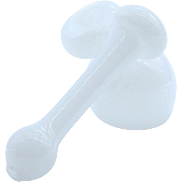 LA Pipes "Ivory Sidecar" Glass Sidecar Bubbler Pipe - Image 4