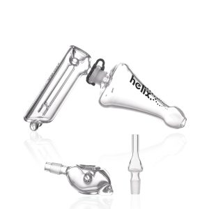 Grav Helix™ Hand Bubbler & Vapor straw Multi Kit 14mm - Clear
