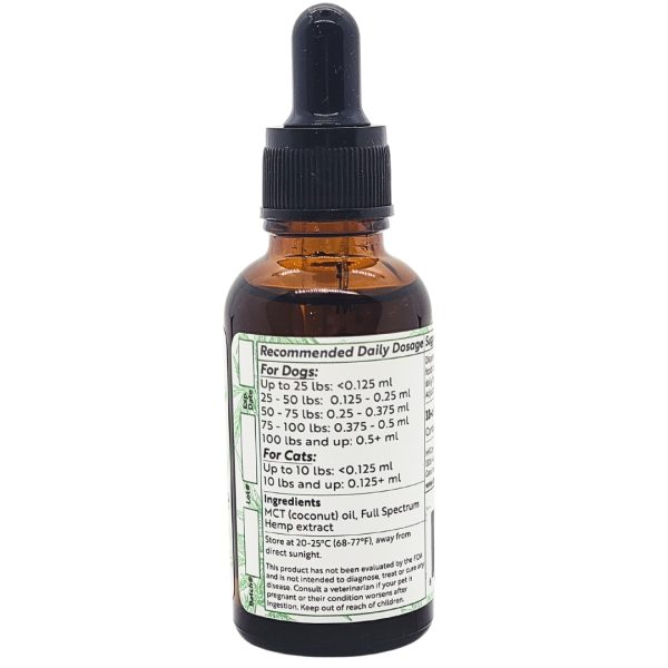 Pet Tincture 1000mg CBD | Carolina Cannabis Creations - Image 2