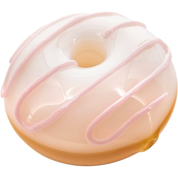 LA Pipes "Frosted Donut" Glass Pipe - Image 3