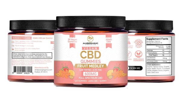 Full Spectrum Vegan CBD Gummies – Fruit Medley - Wholesale - Image 3
