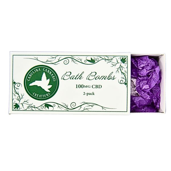 CBD Bath Bombs 2-pack | 200mg CBD | Carolina Cannabis Creations - Image 2