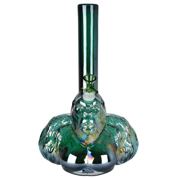 Iridescent Gorilla Soft Glass Water Pipe - 14" - Image 3