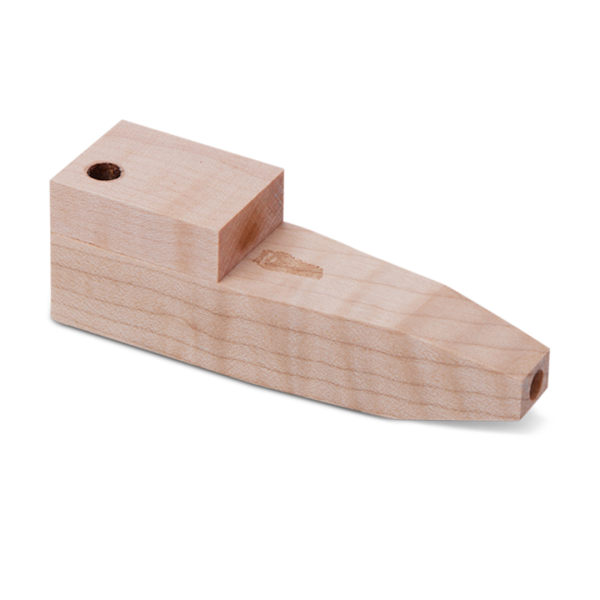 Bearded Square Wood Pipe with Lid - Image 3