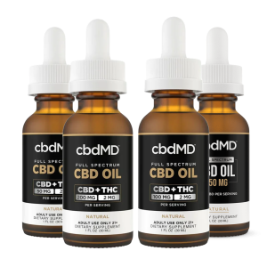 cbdMD Full Spectrum CBD Oil Tinctures - Natural