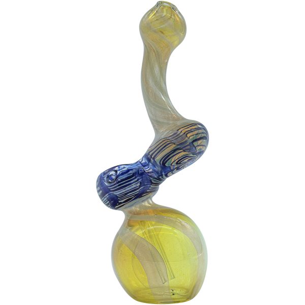 LA Pipes "Rake Bubb" Fumed Sherlock Bubbler Pipe (Various Colors) - Image 5