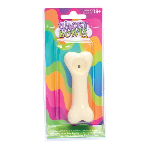 Wacky Bowlz Dog Bone Ceramic Hand Pipe - 3.75" - Image 4