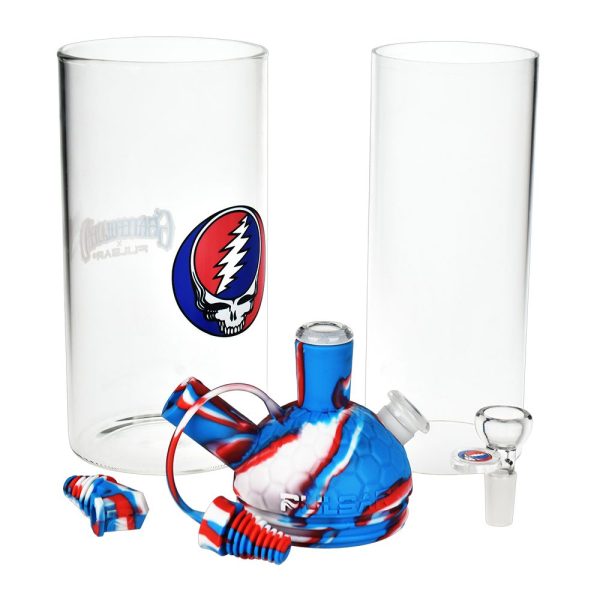 Grateful Dead x Pulsar Silicone & Glass Gravity Water Pipe - 11" - Image 3