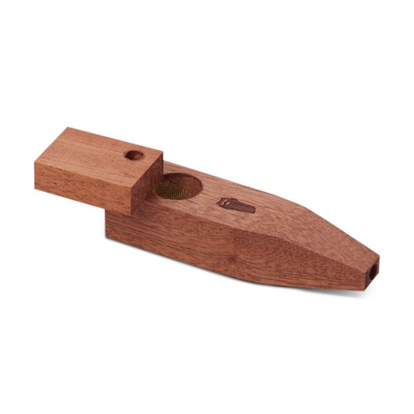 Bearded Square Wood Pipe with Lid - Image 6