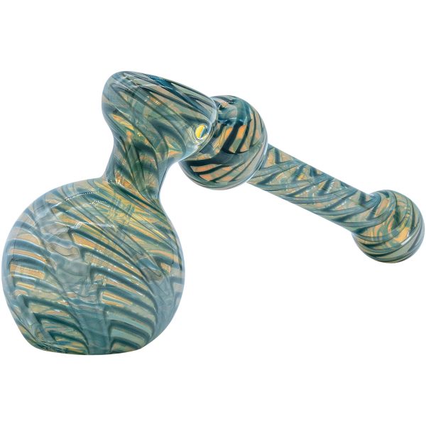 LA Pipes Full Rake Fumed Hammer Bubbler Pipe 6" - Image 4