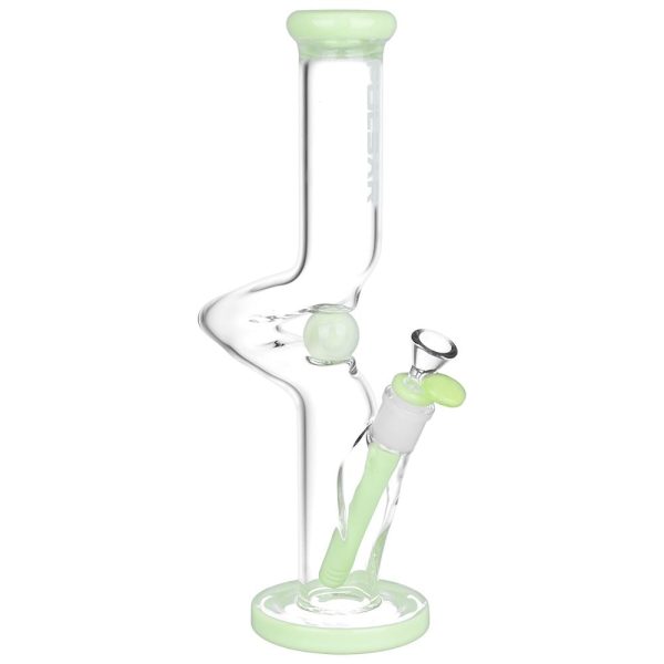 Pulsar Kinked Marble Straight Tube Glass Water Pipe - 12.75" / 14mm F - Image 4