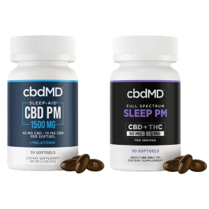 cbdMD CBD Sleep Softgels - 1500MG (Broad or Full Spectrum)