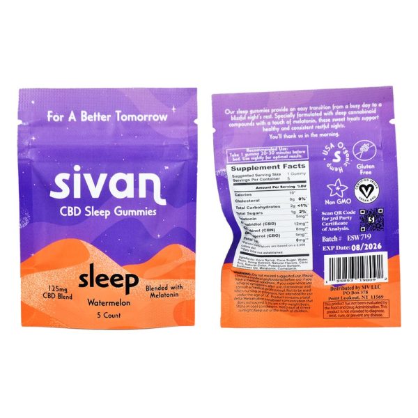 Sivan CBD Blend Gummies | 625mg | 5pc | 10pk - Image 7