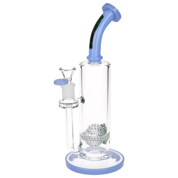 SeshGear Golf Ball Perc Glass Water Pipe | 10" | 14mm F | Colors Vary - Image 4