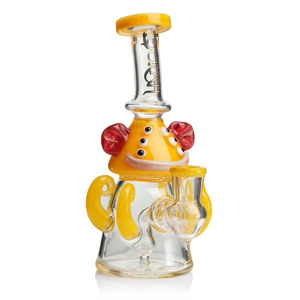 Lookah Glass 10" Mini Cute Six Eyes Clown Water Pipe - Image 13