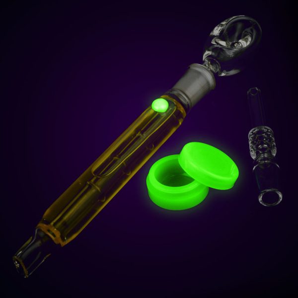 Freezable Glycerin Dab Straw Spoon Pipe- 10.5" / Colors Vary - Image 2