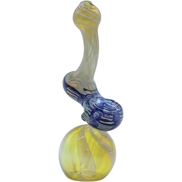 LA Pipes "Rake Bubb" Fumed Sherlock Bubbler Pipe (Various Colors) - Image 3