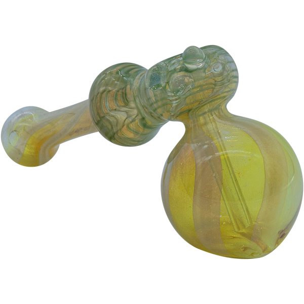 LA Pipes "Raked Hammer" Fumed Hammer Bubbler Pipe (Various Colors) - Image 9