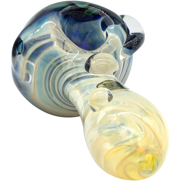LA Pipes "The Hive" Honeycomb Color Changing Glass Pipe - Image 3