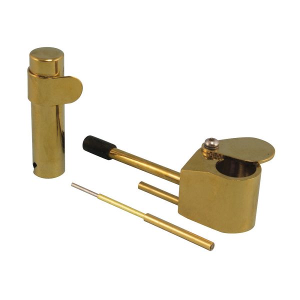 Brass Tobacco Pipe - 3.25" - Image 2